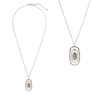 Meghan Browne Style Jewelry - Necklaces Drew Long Two-Tone Necklace