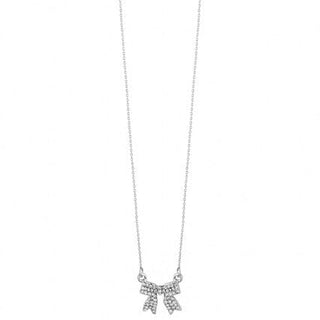 Meghan Browne Style Jewelry - Necklaces Silver Bow Crystal Necklace Gold or Silver