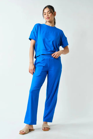 Mono b Loungewear- Sleepwear - Bottoms Brushed Hacci Lounge Pants Deep Indigo