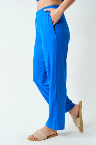 Mono b Loungewear- Sleepwear - Bottoms Brushed Hacci Lounge Pants Deep Indigo