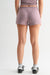 Mono b Loungewear- Sleepwear - Bottoms Brushed Hacci Lounge Shorts Dark Plum