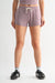 Mono b Loungewear- Sleepwear - Bottoms Sm Brushed Hacci Lounge Shorts Dark Plum