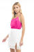 Naked Zebra Tops - Camisole Racer Back Satin Camisole Hot Pink