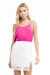 Naked Zebra Tops - Camisole Sm Racer Back Satin Camisole Hot Pink