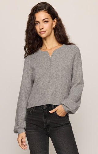 Westmont Henley Sweater Classic Heather Grey