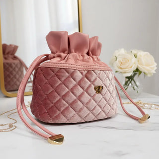 PurseN Home - Travel Ultra Jewelry Case Blush Velvet