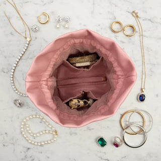 PurseN Home - Travel Ultra Jewelry Case Blush Velvet