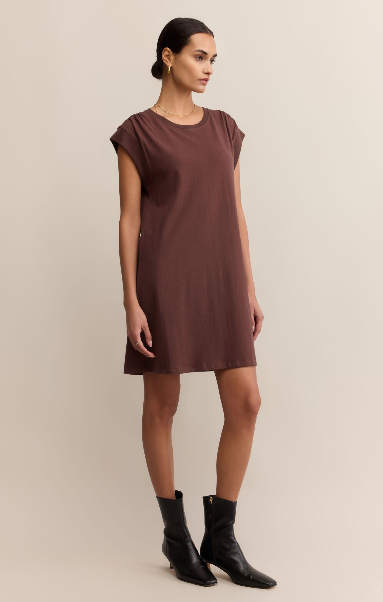 Sale Routine Shift Dress Sandalwood