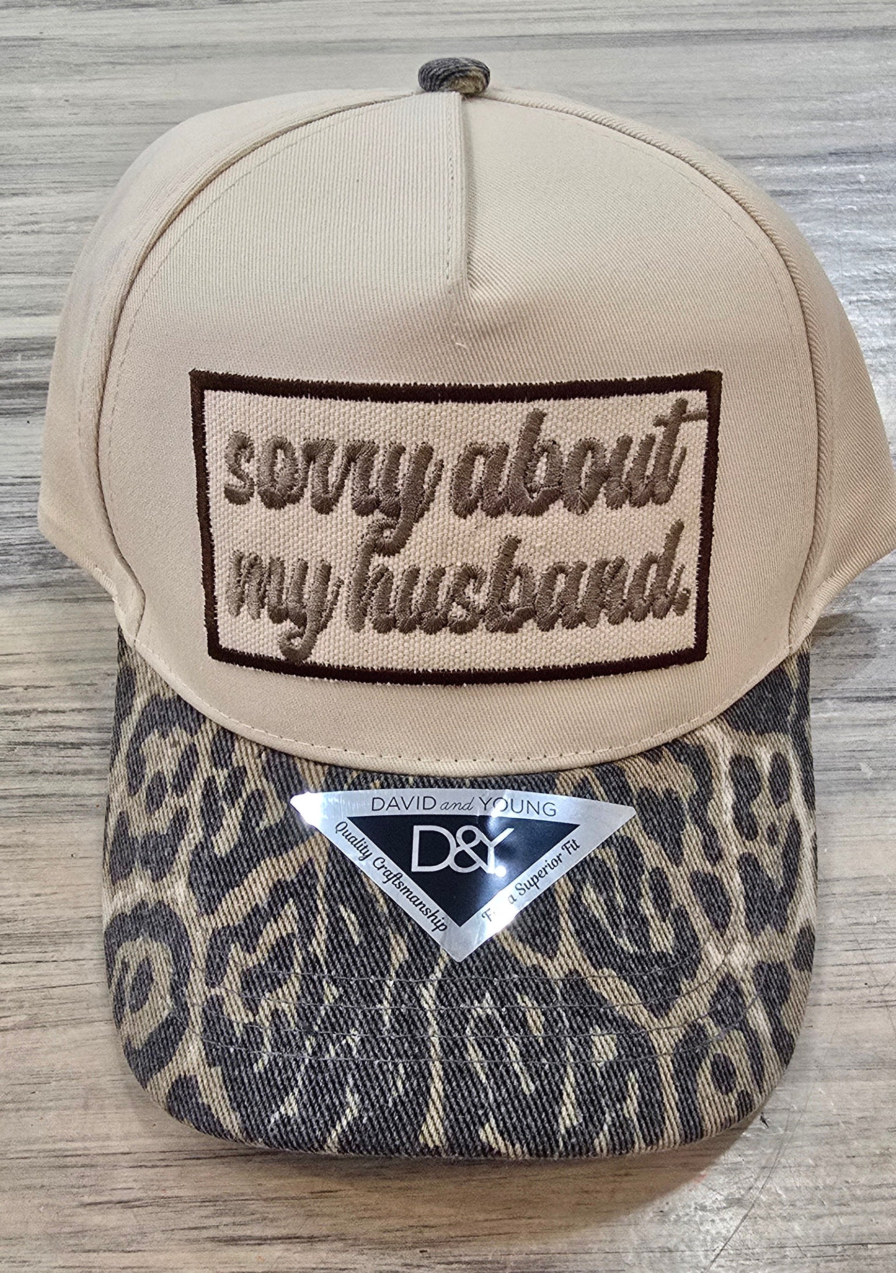 sorry about my husband Baseball Hat