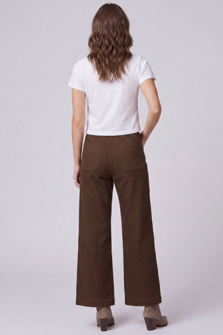 She + Sky Bottoms - Pants Washed Stretch Pants w/Front Pockets