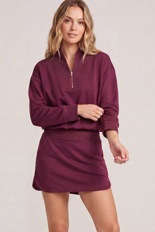 She + Sky Sets Sm Long Sleeve Half Zip Top & Mini Skort Set