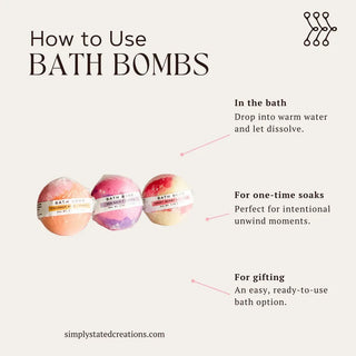 Simply Stated Bath & Body Home - Personal Care Coconut Milk + Mango Bath Bomb Single