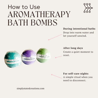 Simply Stated Bath & Body Home - Personal Care Rosemary + Eucalyptus Bath Bomb