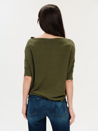 Six Fifty Clothing Tops - Blouse Anywhere Top Short Sleeve Cedar Green