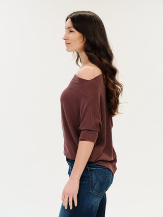 Six Fifty Clothing Tops - Blouse Anywhere Top Short Sleeve Raisin