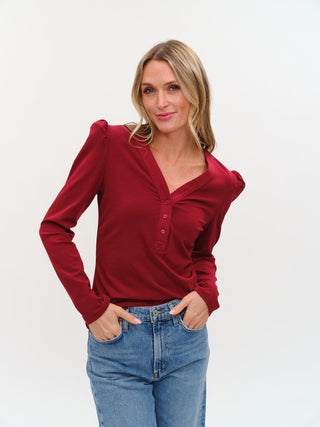 Six Fifty Clothing Tops - Blouse Sale Emily Long Sleeve Ribbed Top