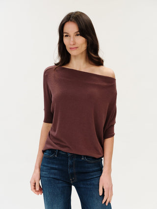 Six Fifty Clothing Tops - Blouse Sm Anywhere Top Short Sleeve Raisin