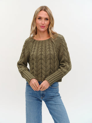 Six Fifty Clothing Tops - Sweaters Xsm Sale Alexa Cable Knit Long Sleeve Sweater