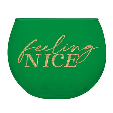 Slant Home - Drinkware Feeling Naughty + Feeling Nice Roly Poly Wine Glass