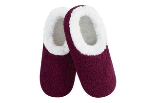 Snoozies Loungewear- Sleepwear - Slippers Burgundy / Sm - 5/6 Snoozies Sherpa Slippers