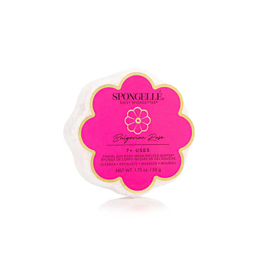 Spongelle Home - Personal Care Bulgarian Rose Travel Size Spongette Daisy Collection