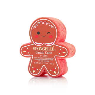 Spongelle Home - Personal Care Candy Cane Gingerbread Holiday Buffer 4 Scents 12/25