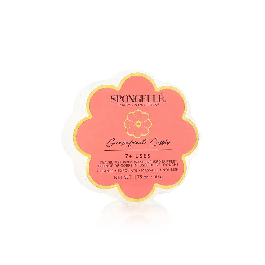 Spongelle Home - Personal Care Grapefruit Cassis Travel Size Spongette Daisy Collection