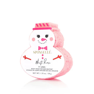 Spongelle Home - Personal Care White Rose Snowman Holiday Buffer 4 Scents