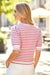 Staccato Tops - Sweaters Crew Neck Puff Sleeve Striped Sweater