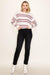 Staccato Tops - Sweaters Sale Crew Neck Long Sleeve Striped Sweater