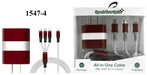 TechTrendz Home - Phone Accessories Crimson & White Charging Set