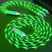 TechTrendz Home - Phone Accessories Green Light Up Cable All-in-One