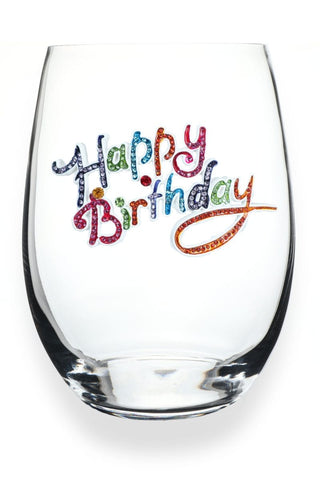 The Queens' Jewels Home - Drinkware Birthday Stemless Wine Glass