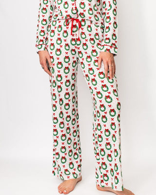 The Royal Standard Loungewear- Sleepwear - Bottoms Xsm Sale Clara Wreath Sleep Pants