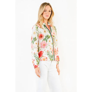 THML Tops - Blouse Long Sleeve Button Down Floral Print Top
