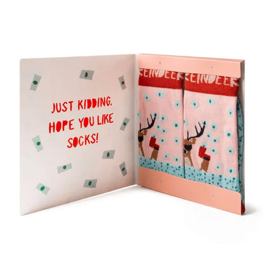 Two Left Feet Basics - Socks Two Left Feet Holiday Gift Card & Sock Set 6 Designs