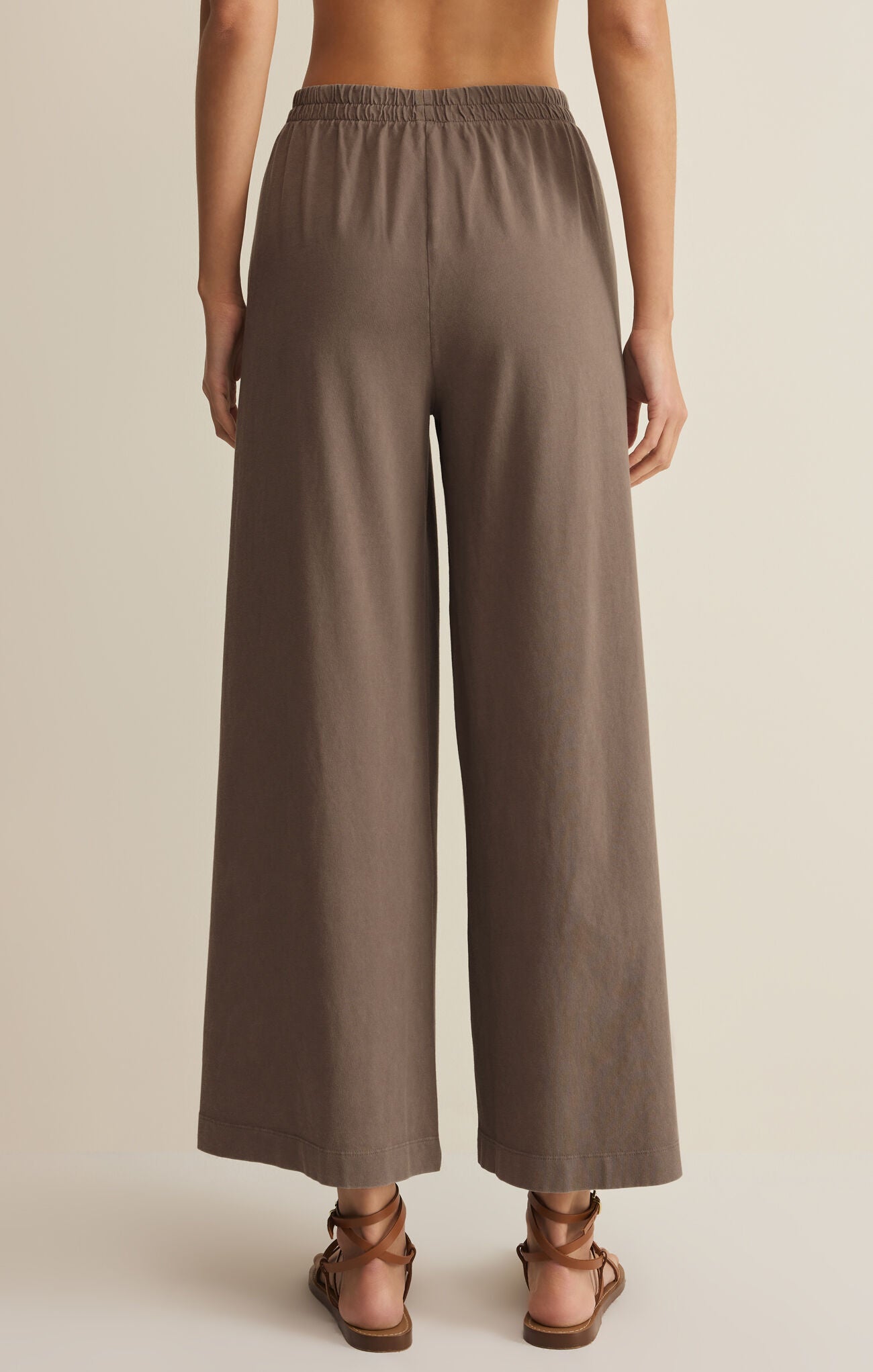 Scout Jersey Crop Flare Pant Perfectly Taupe