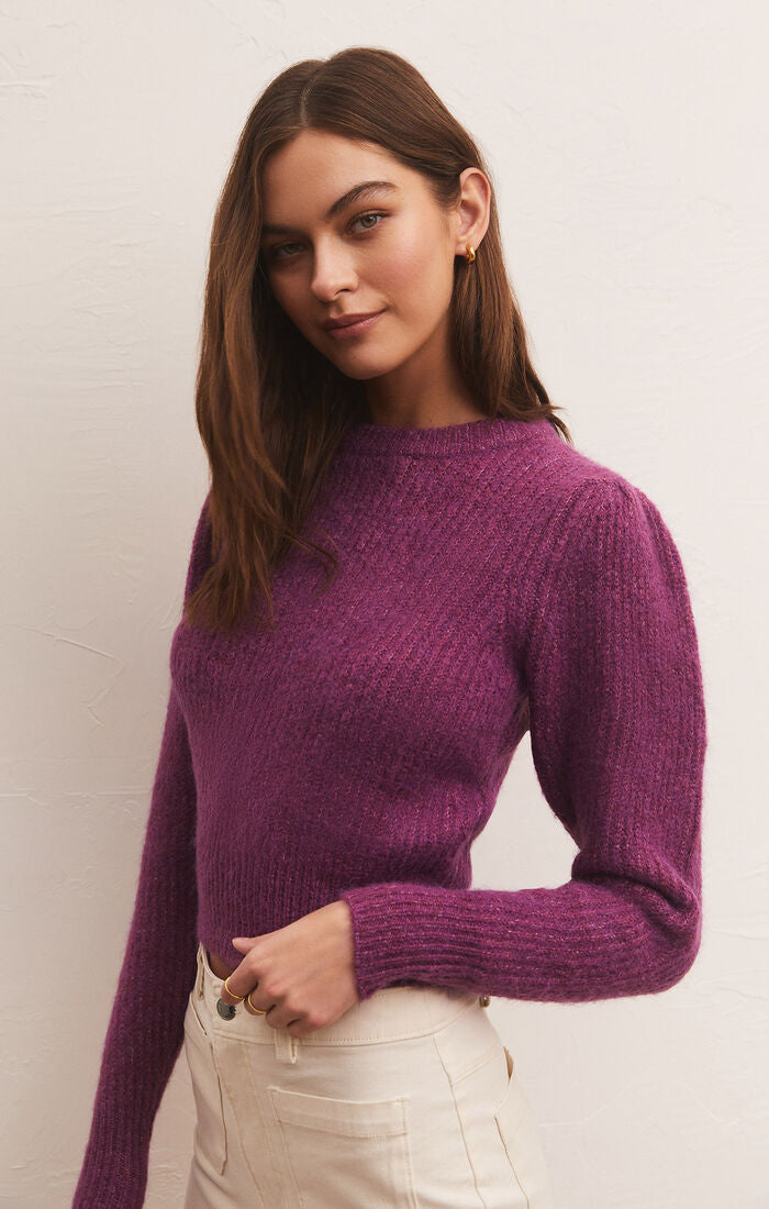 Vesta Long Sleeve Sweater Viola