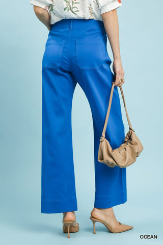 Umgee Bottoms - Pants Button Stretch Pants