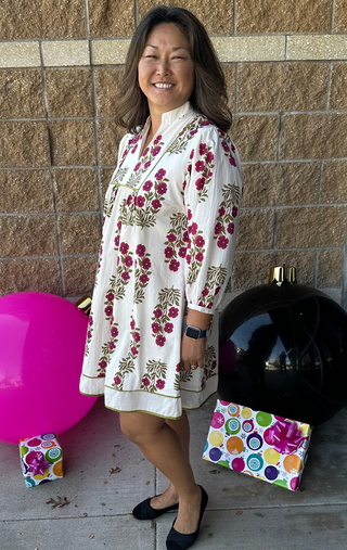 Umgee Dresses Floral Babydoll Dress