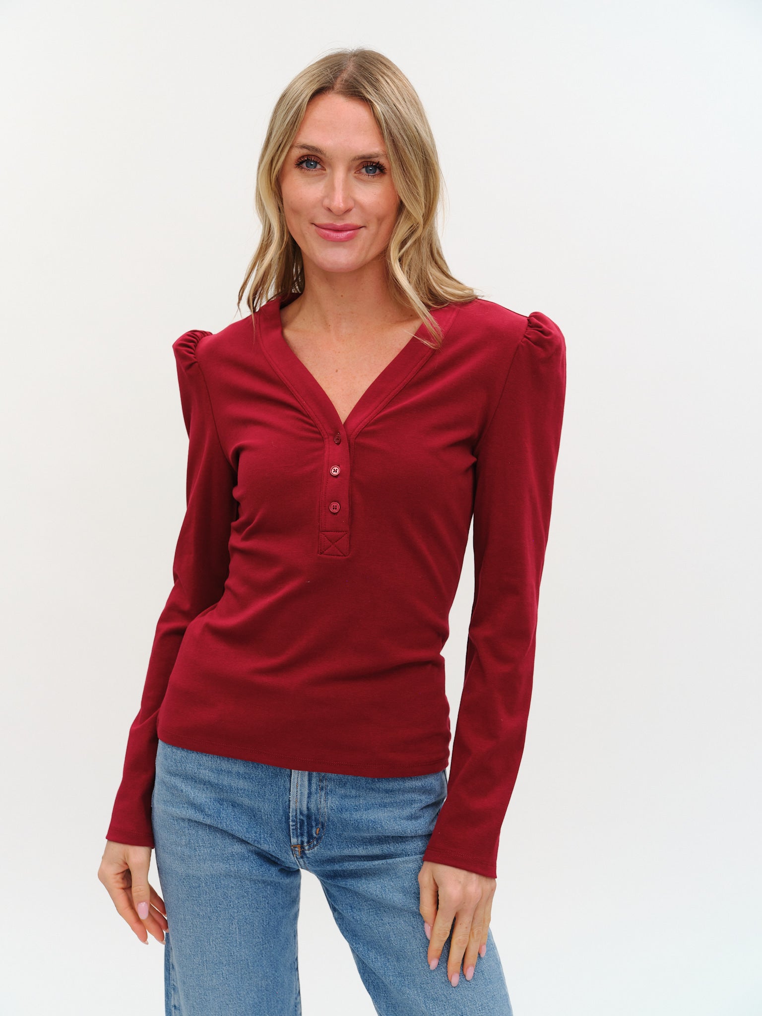 Emily Long Sleeve Ribbed Top