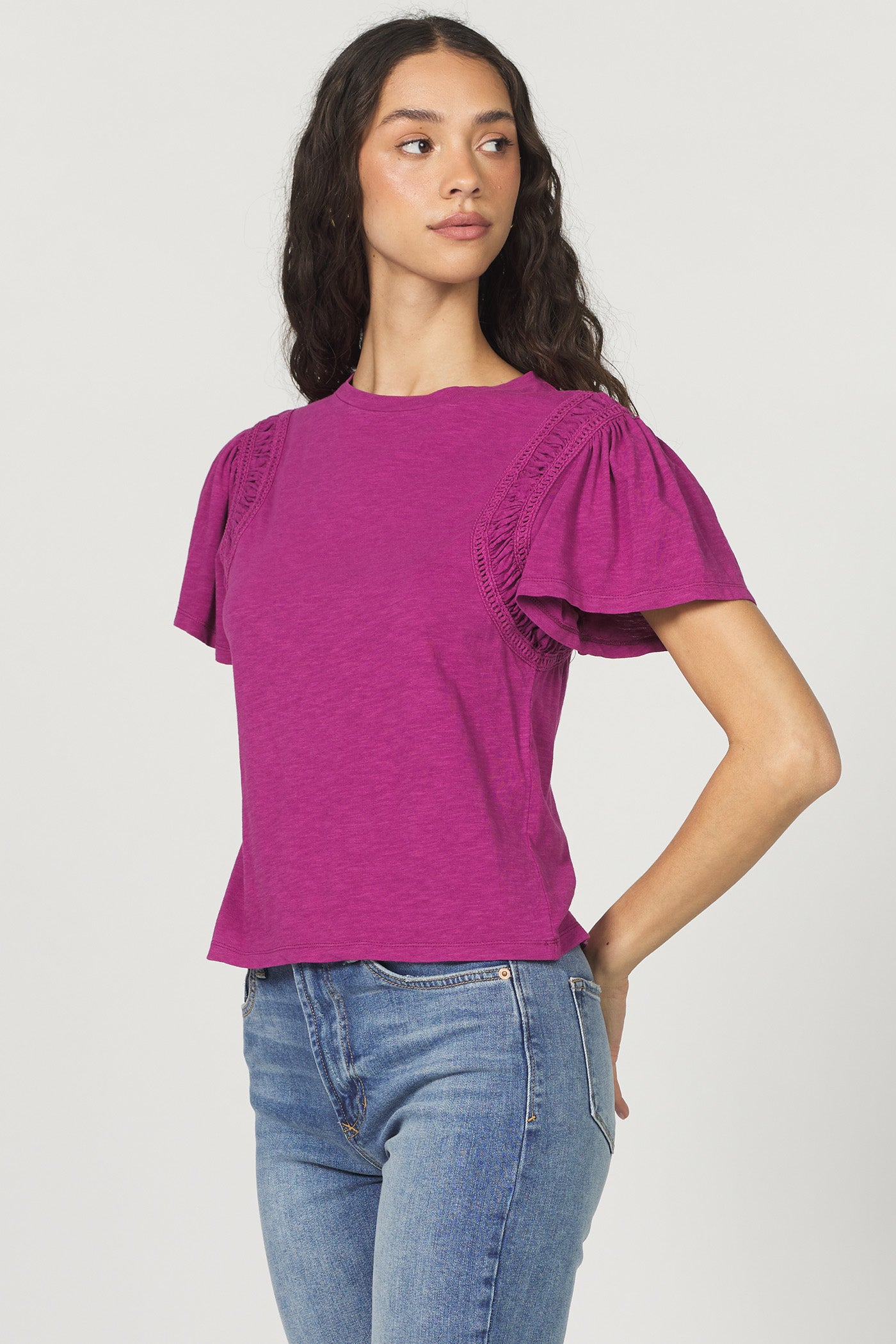 Francie Flutter Sleeve Top