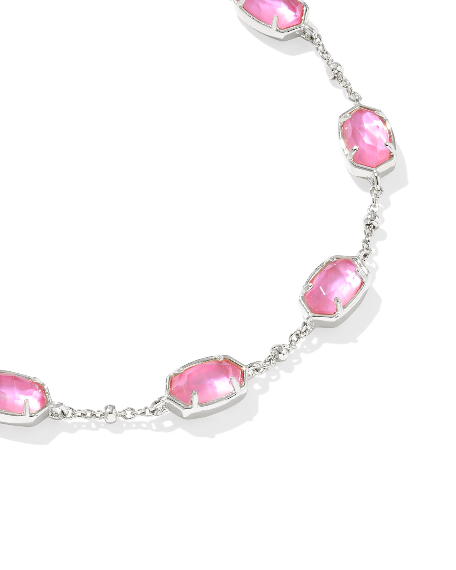 Emilie Silver Chain Bracelet Azalea Illusion