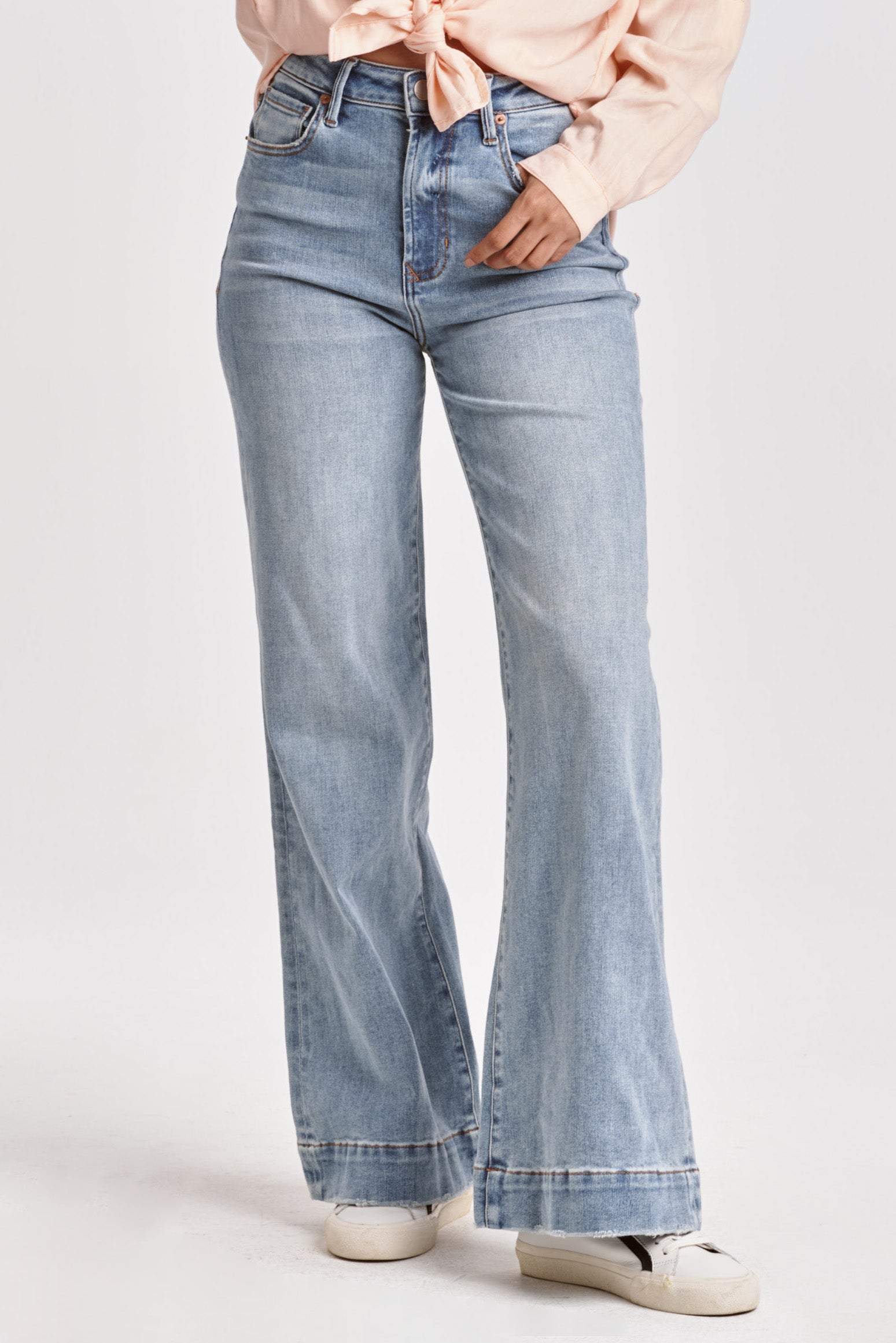Sale Fiona Super High Rise Wide Leg Jeans Montilla