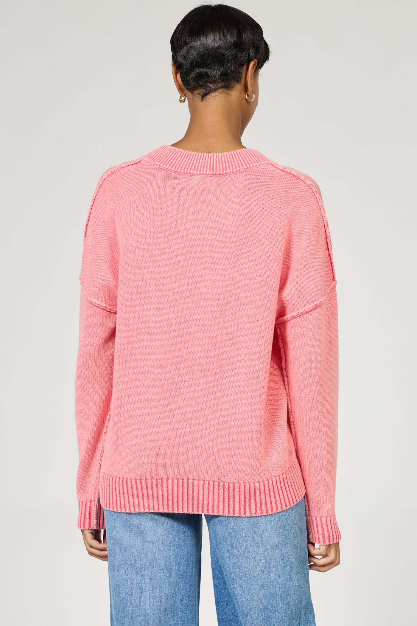 Vienna V-Neck Long Sleeve Sweater Grenadine