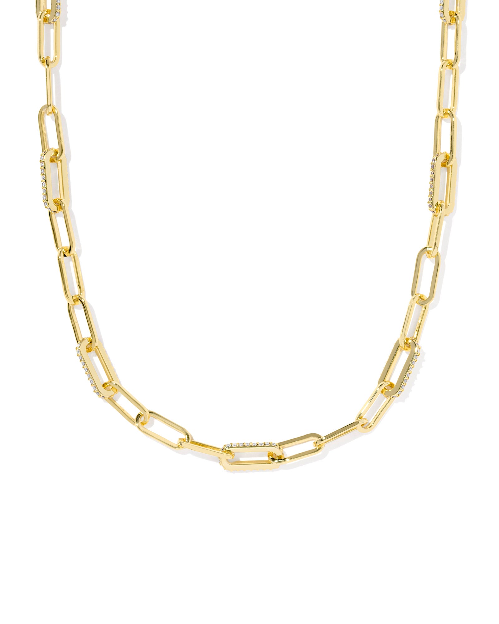 Bella Gold Chain Necklace CZ