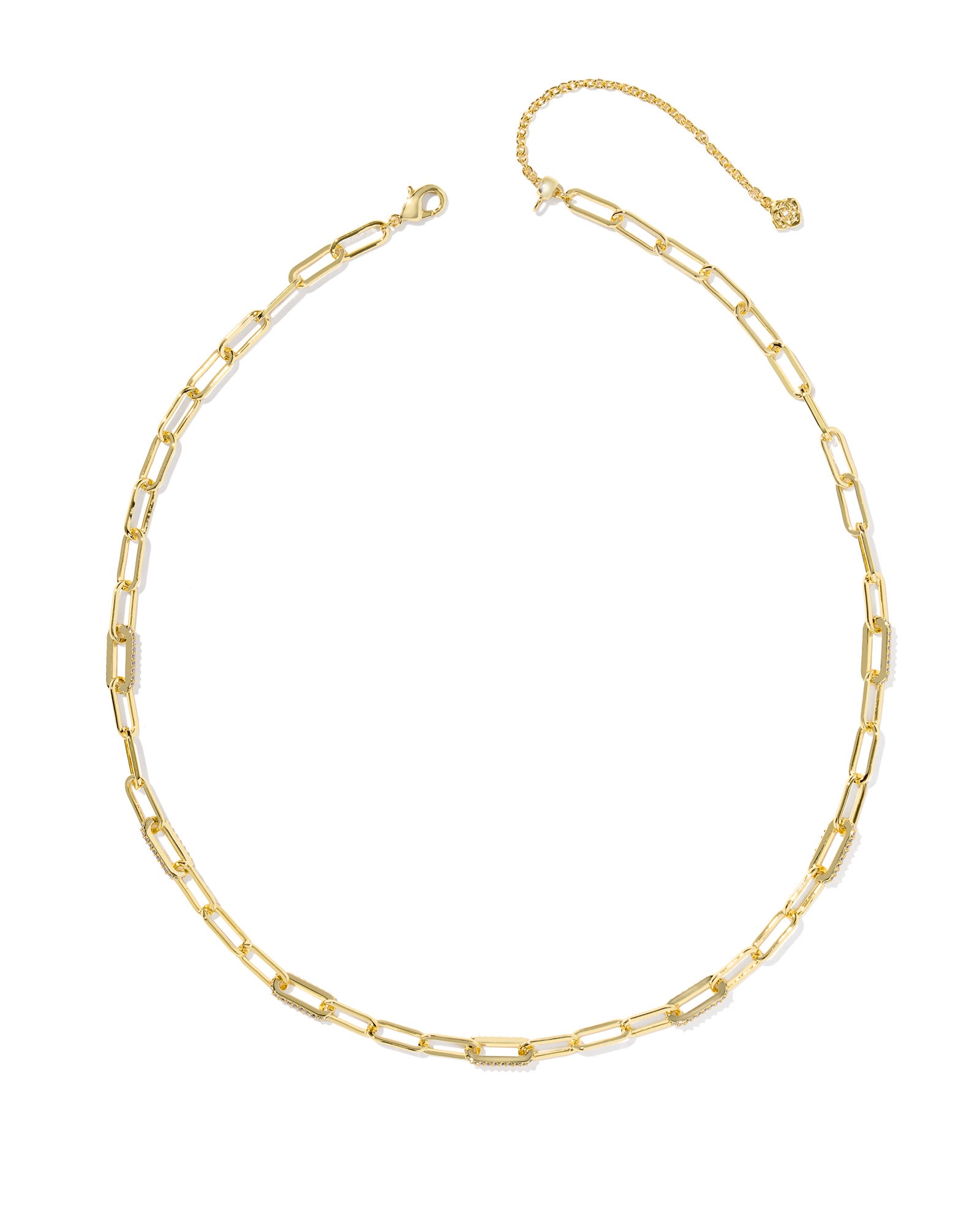 Bella Gold Chain Necklace CZ