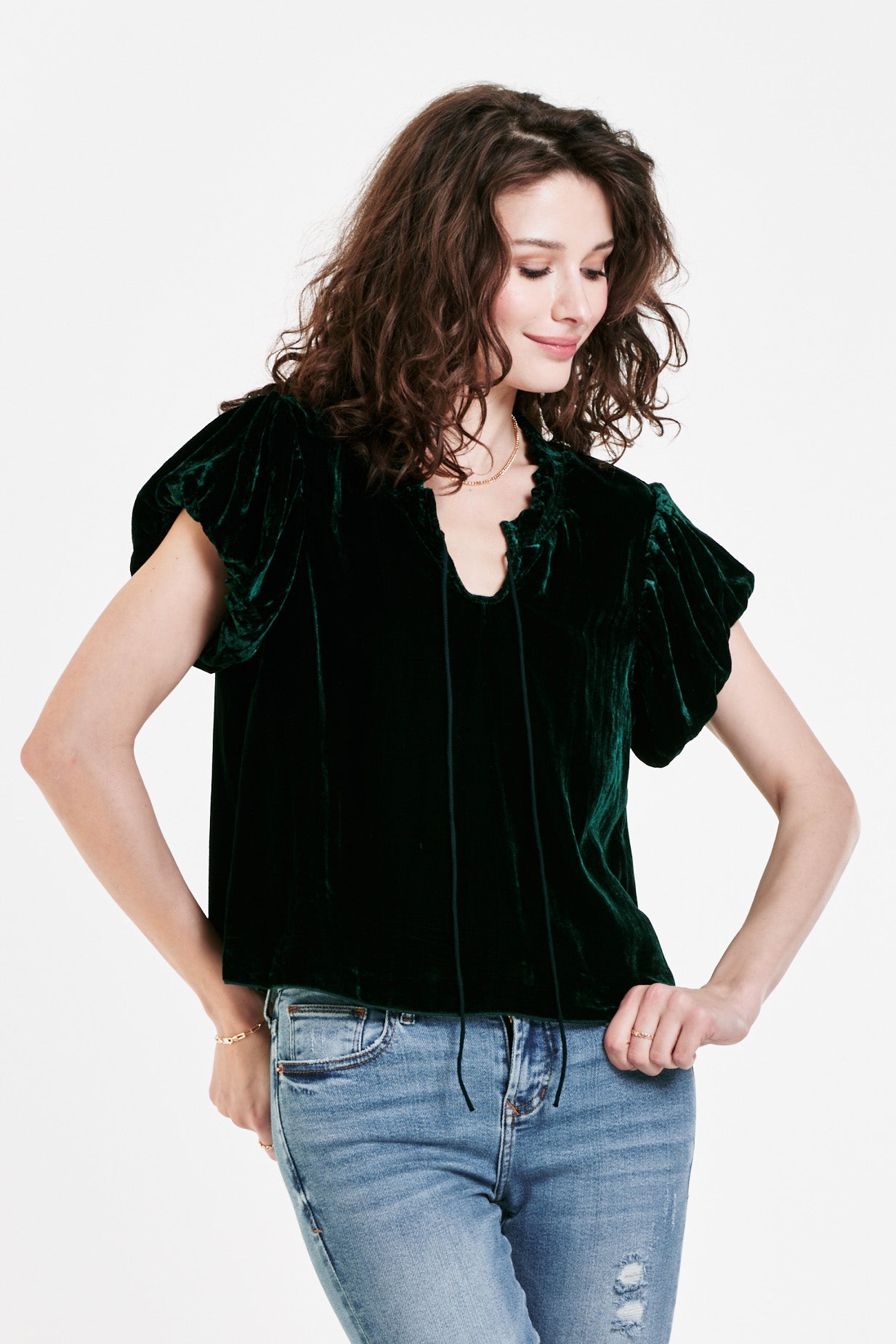 Sale Maggie Puff Sleeve Top Sycamore