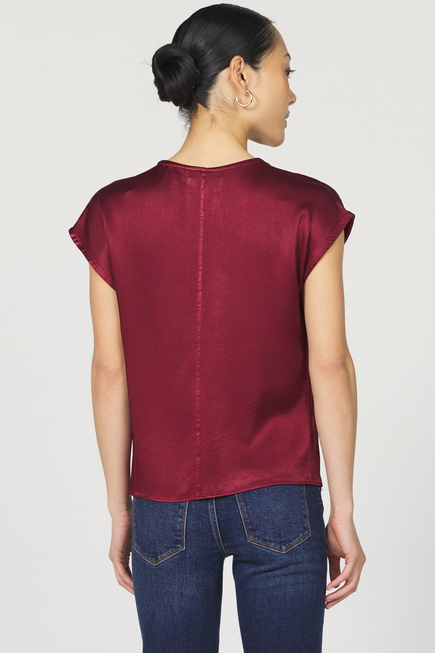 Kristen Short Sleeve Blouse Tibetan Red