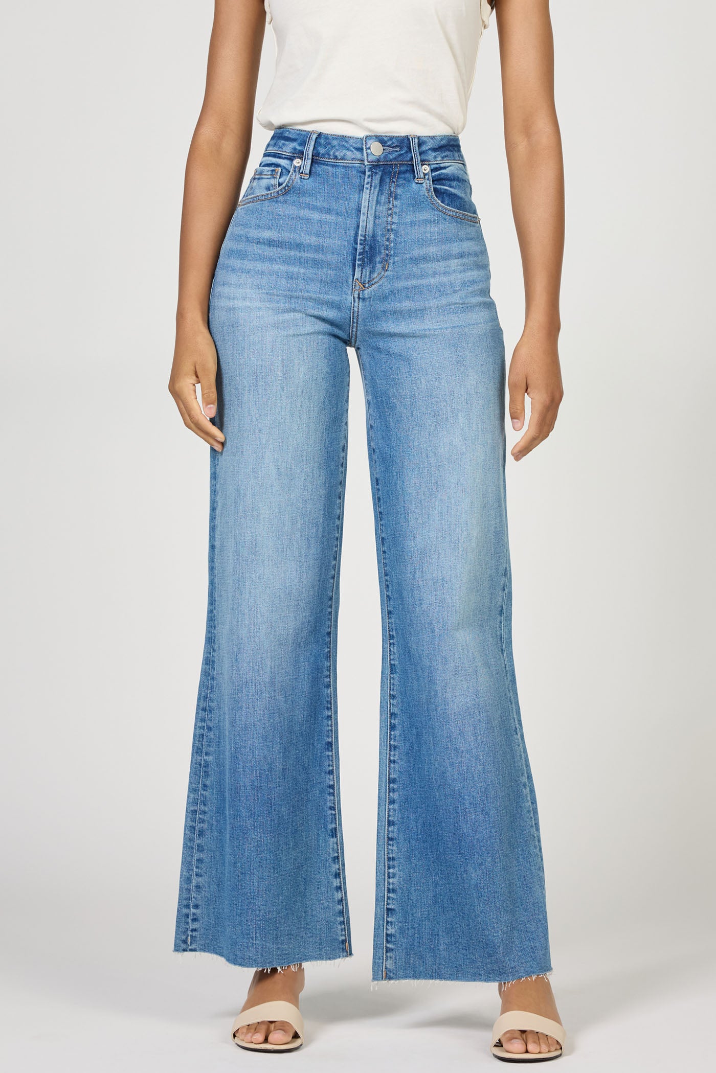 Fiona High Rise Wide Leg Jeans London